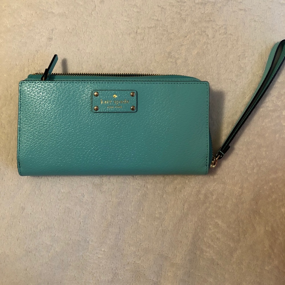 Kate Spade Baby Blue Wristlet Wallet